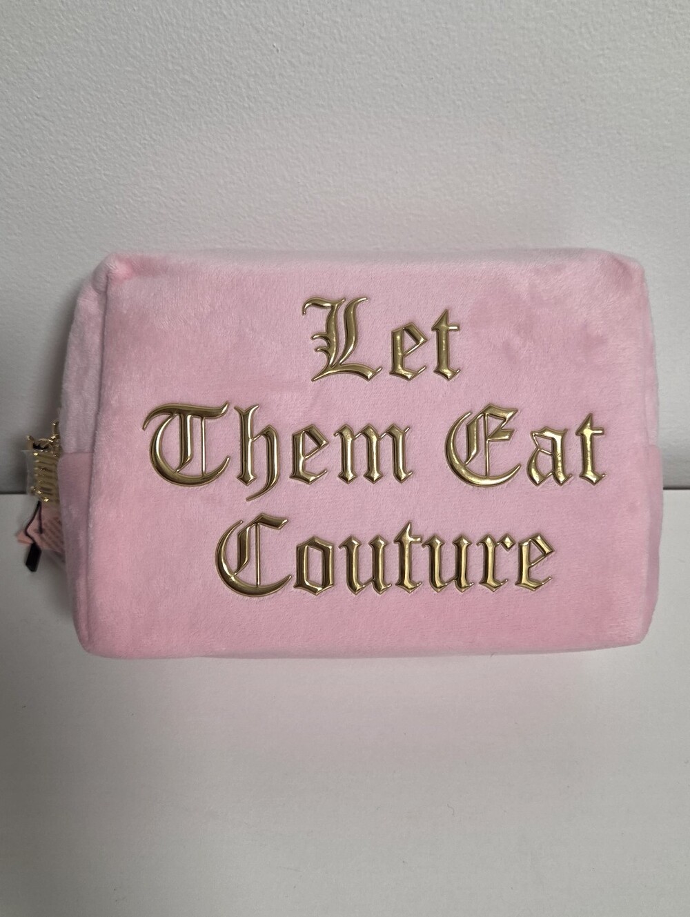 Juicy Couture" Let Them Eat Couture" Travel Cosmetic Bag